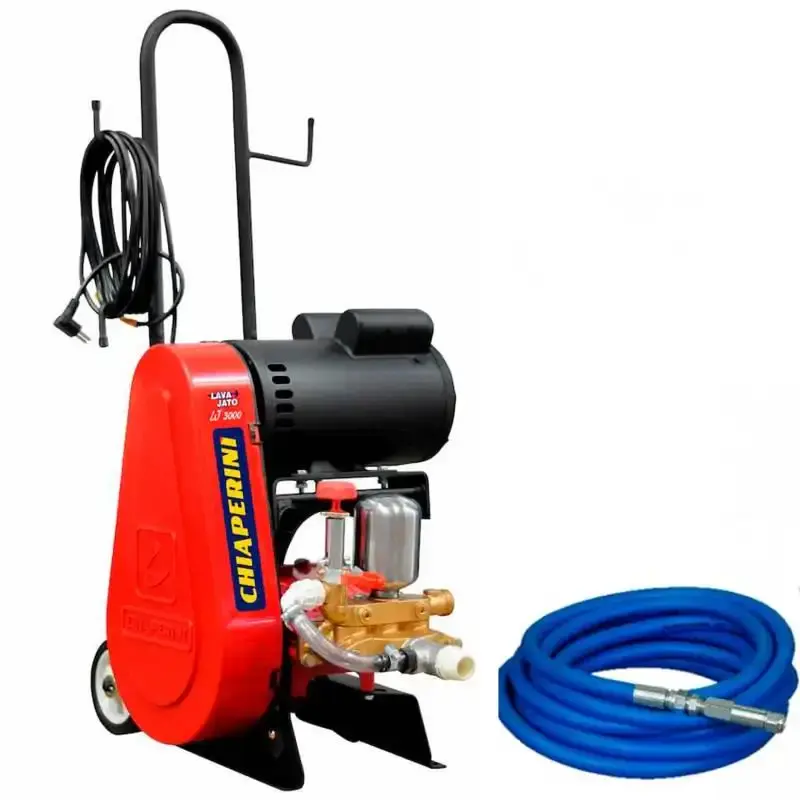 Lavadora alta pressão lava jato motor weg 2,0 HP 300 libras LJ 3000 Chiaperini 220 V