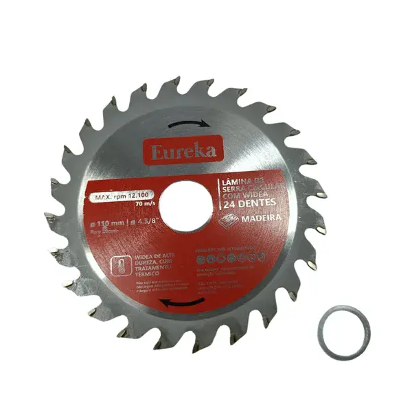 Disco serra circular 24 dentes 110MM - Eureka