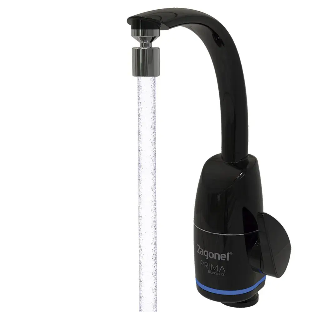 Torneira eletrônica prima preta 5500W 127V Zagonel