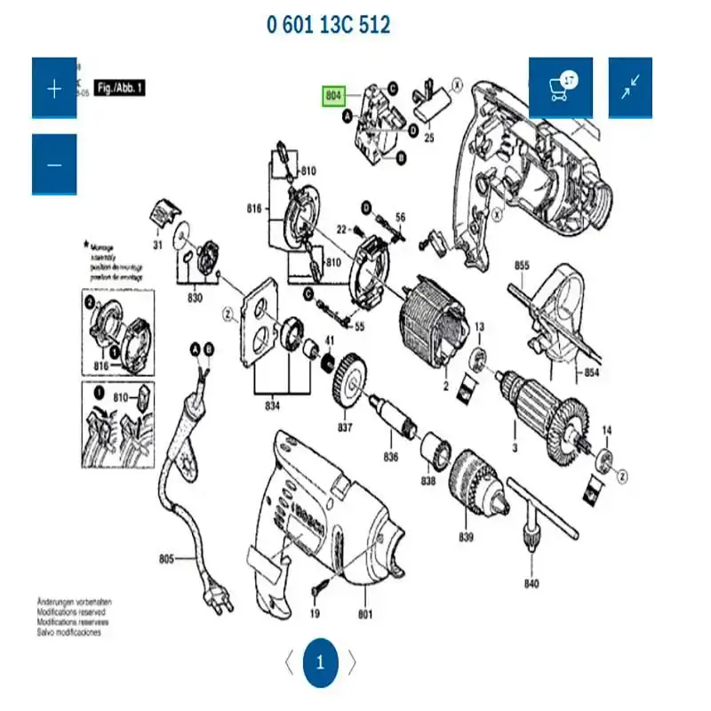 Estator para furadeira GBM 10 RE em 110V F000607172 Bosch 110 V — fotografia 4