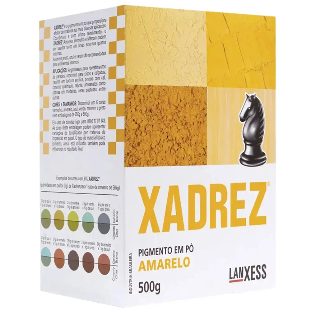 Pó rez 500G amarelo Xadrez — fotografia 2
