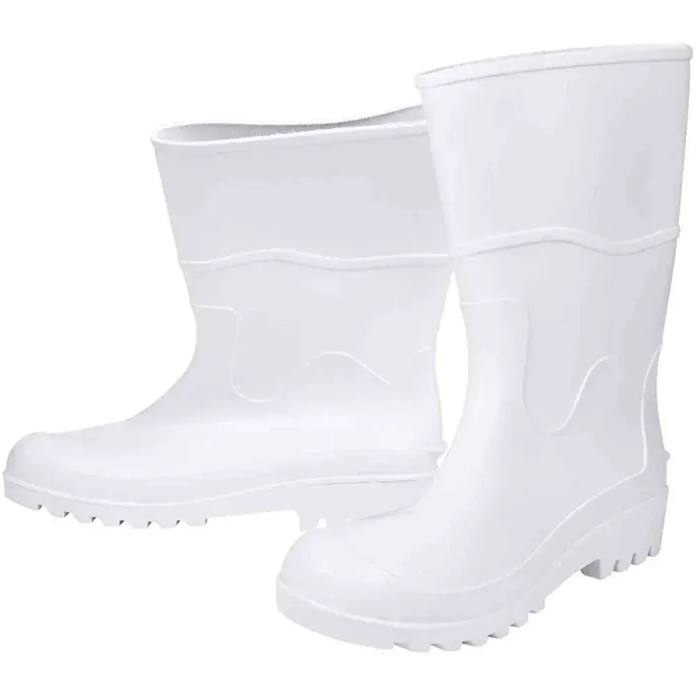 Bota pvc branca nr 41 cano médio sem forro Kala — fotografia 5