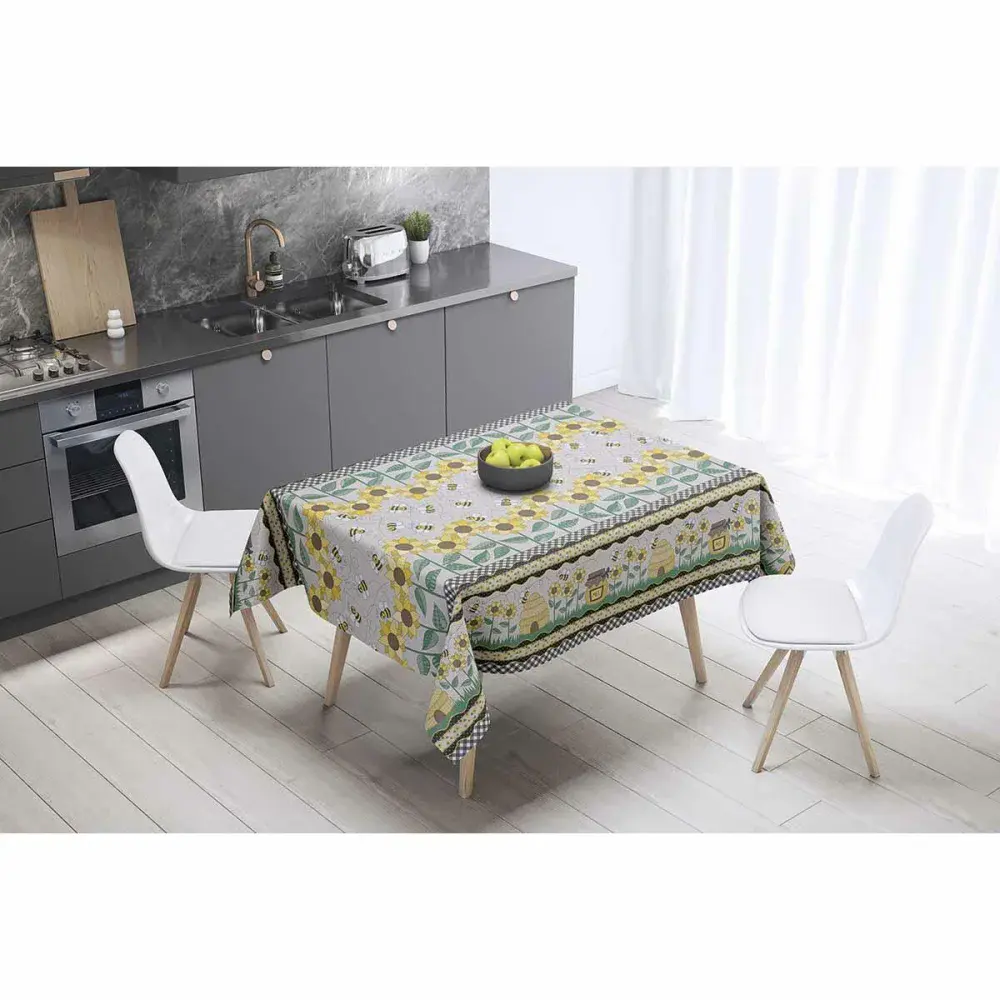 Toalha de mesa térmica alkoterm pp girassóis 140X30M Dekorama