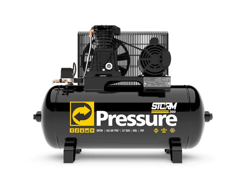 Compressor de ar storm 300 mono 110/220V 100L Pressure — fotografia 3