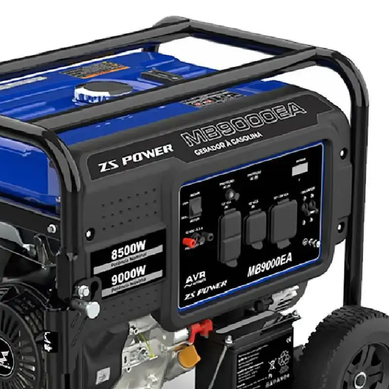 Gerador à gasolina trifásico 11,25KVA com partida elétrica MB9003EA ZS power — fotografia 3