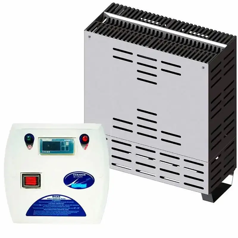 Gerador de Calor Sauna Seca 7,5KW até 15M³ com Comando Digital 50 AMP SODRAMAR Bivolt — fotografia de referência
