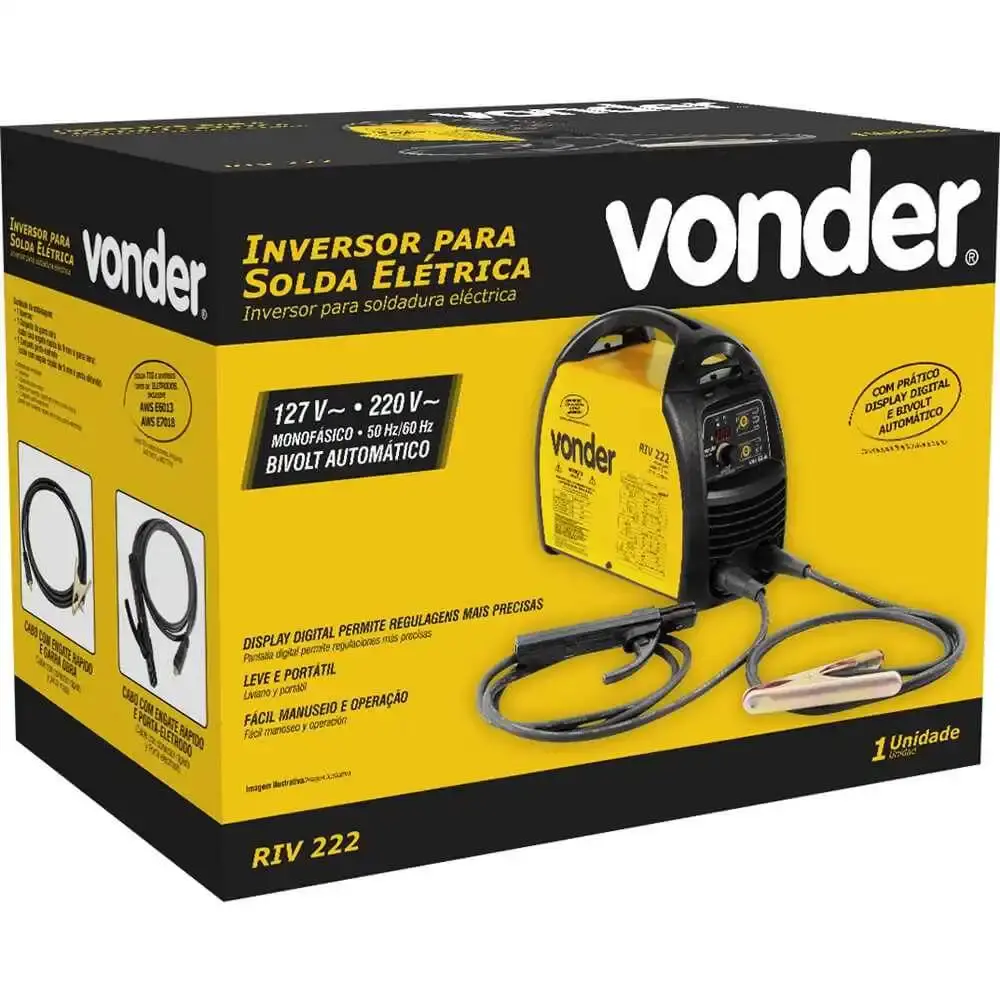 Retificador e inversor para solda elétrica 127V/220V RIV222 Vonder — fotografia 9