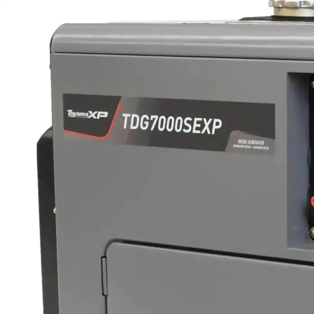 Gerador à diesel 6KVA silencioso bivolt partida elétrica TDG7000SEXP Toyama — fotografia 4