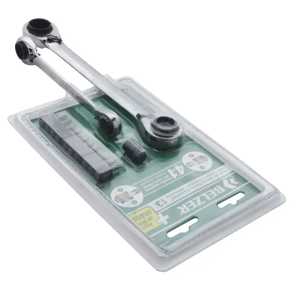 Jogo de chaves quadbox com bits 8-19MM 13 peç belzer Belzer/sata — fotografia 3