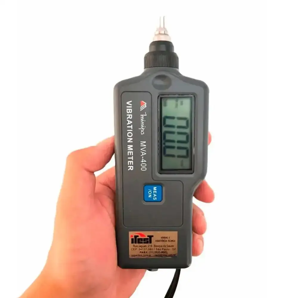 Medidor de vibração digital portátil MVA-400 Minipa — fotografia 3