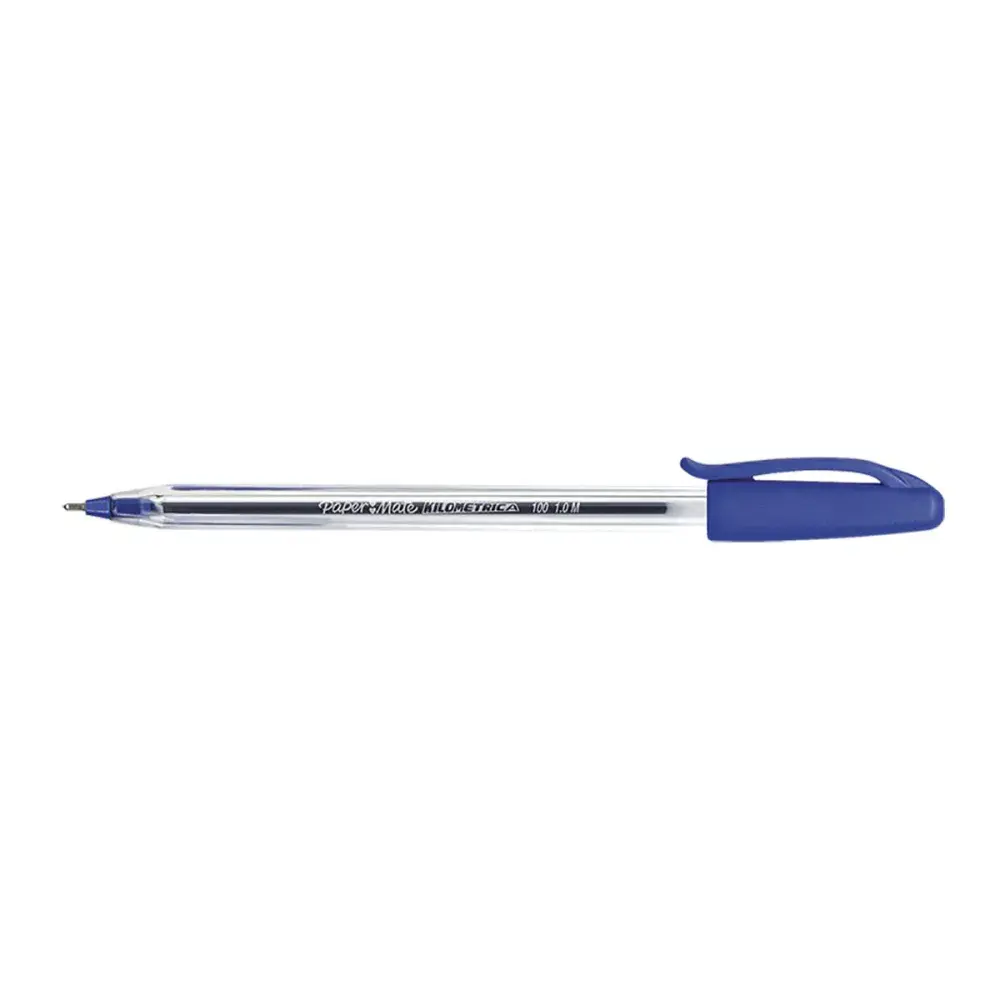 Caneta kilométrica 1,0MM azul caixa 12 unidades papermate Papermate Papermate