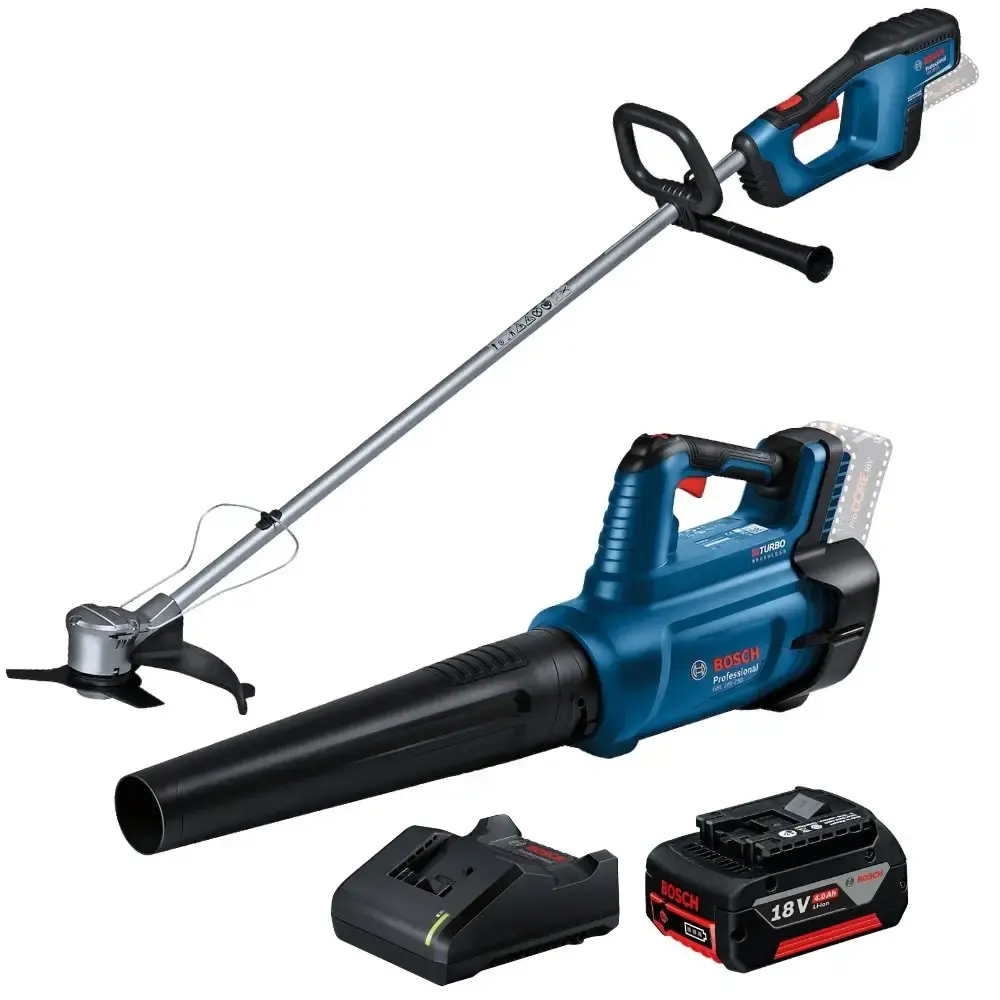 Roçadeira GRF 18V-23 com soprador de ar e bateria 18V 4,0AH carregador bivolt Bosch