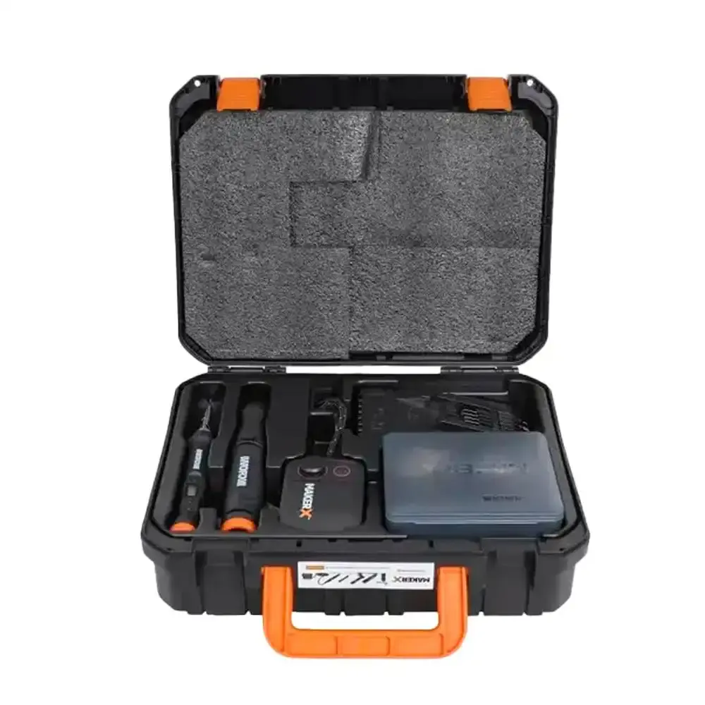Ferro de solda e micro retífica brushless 20V + 201 peças Worx — fotografia 7