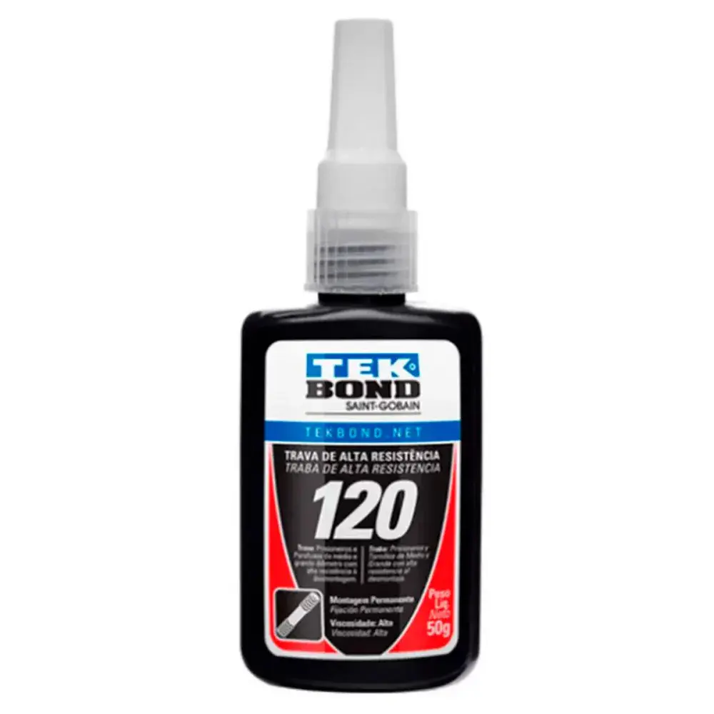 Adesivo trava paraf Tekbond 120/50G alto torque