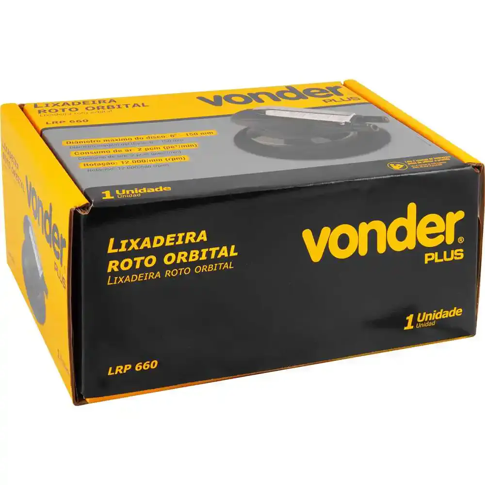 Lixadeira roto orbital pneumática LRP 660 Vonder — fotografia 2