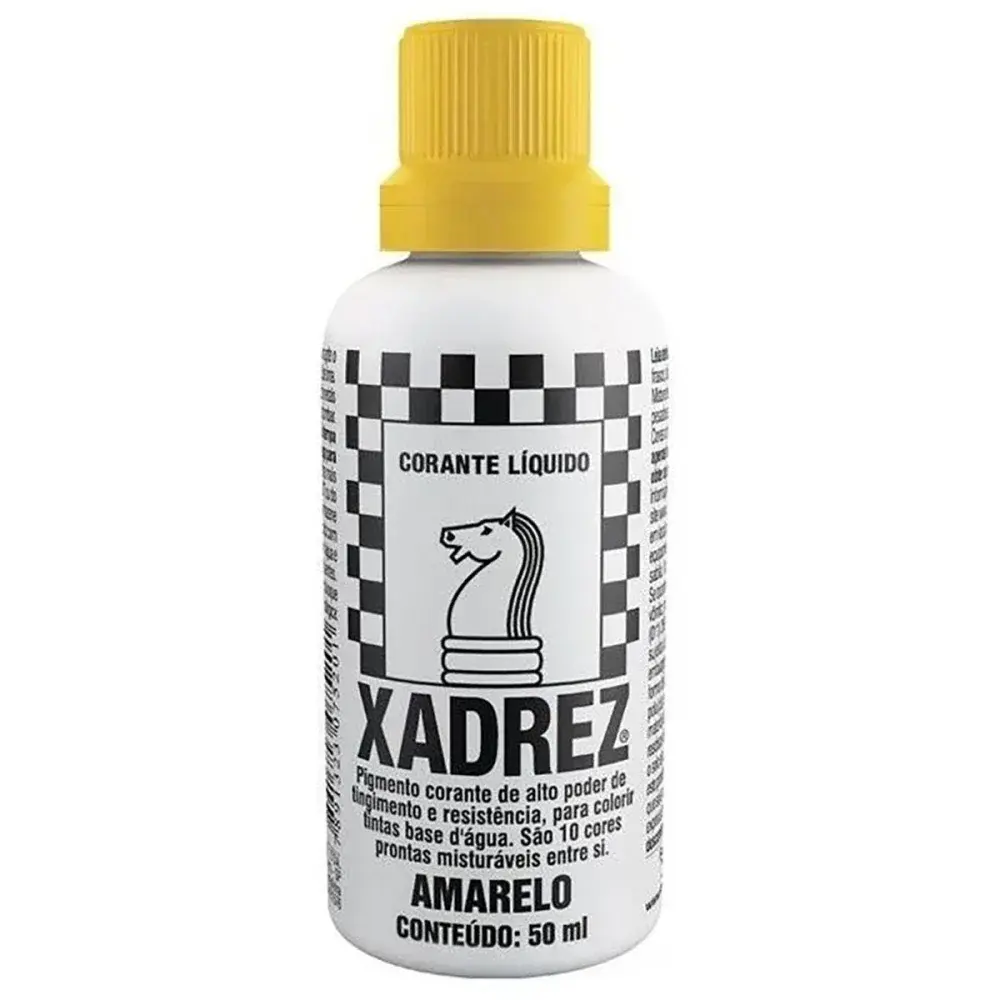 Corante líquido amarelo rez corante 12 peç Xadrez Corante