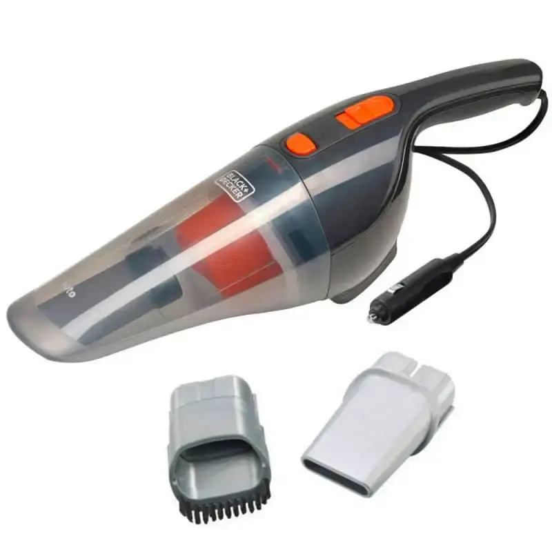 Aspirador de pó portátil 12V para automóveis 2 acessórios BDCV370-LA black & decker