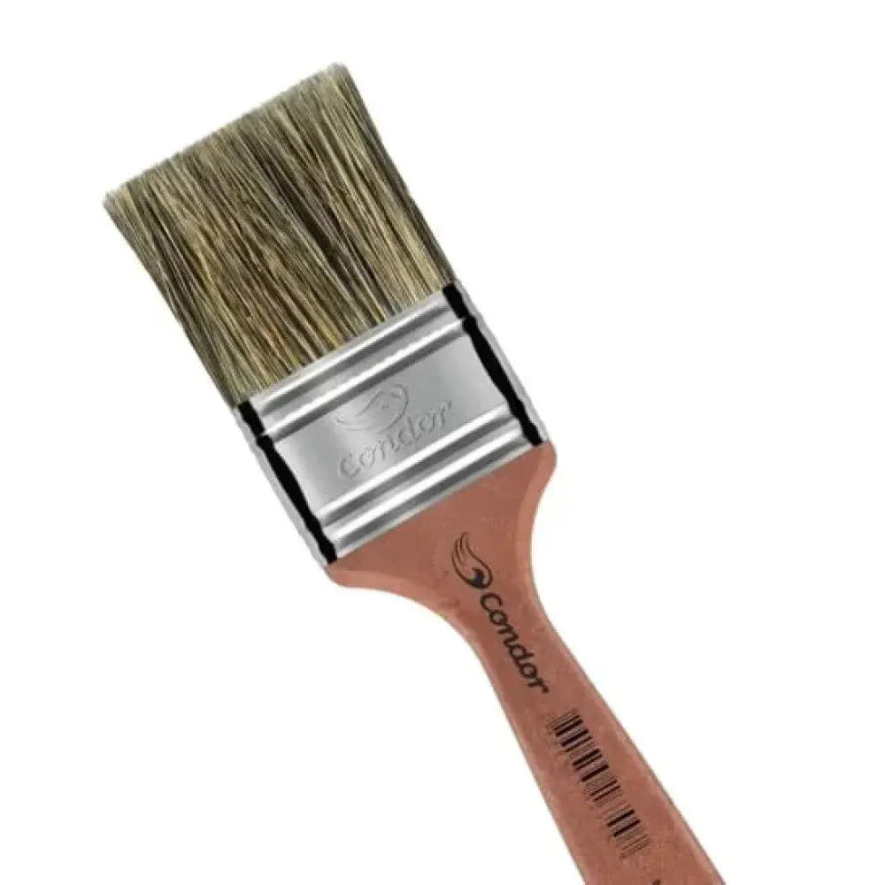 Trincha cerda natural gris cabo caramelo 1 700 Condor