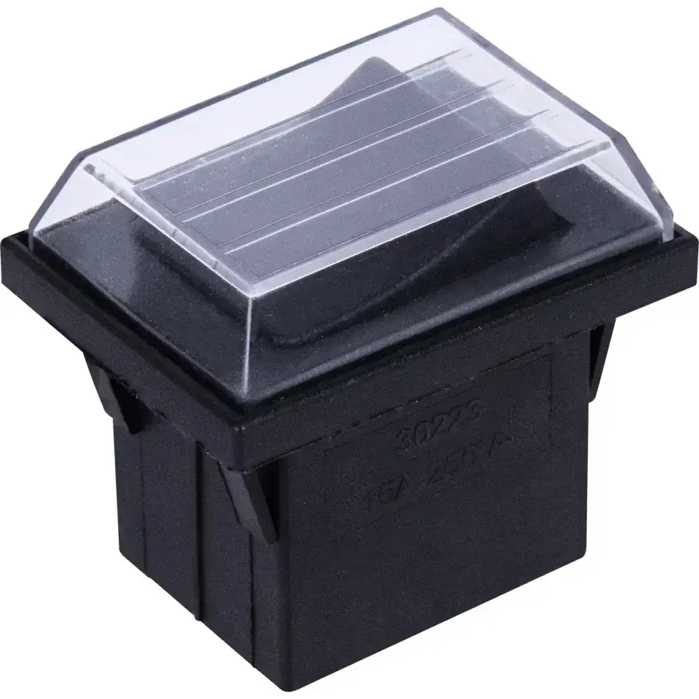Interruptor ld capa 20A/120V 15A/220V preto Margirius — fotografia 5