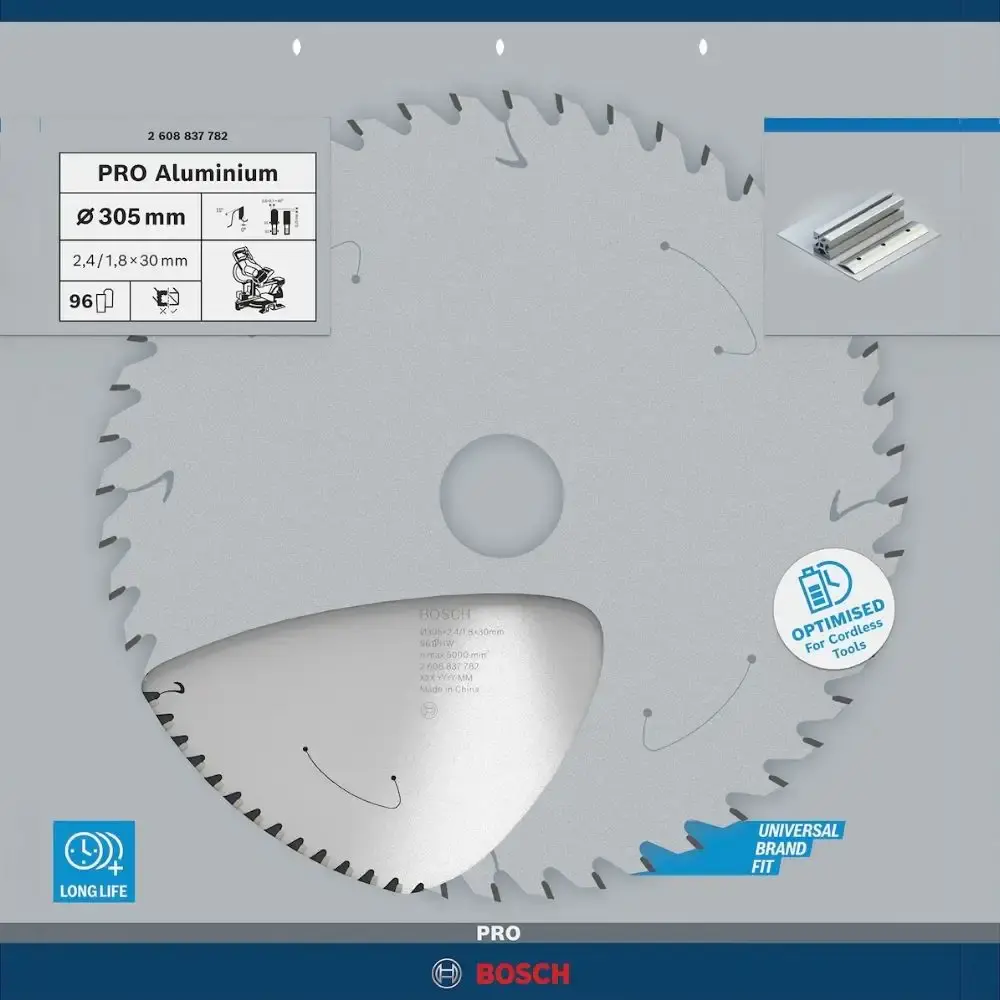 Disco de serra standard aluminium 305X30MM 96 dentes Bosch — fotografia 4