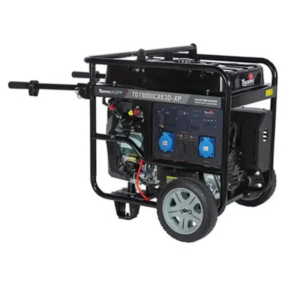 Gerador de energia gasolina 17 KVA trifásico 220V TG15000CXE3D-XP Toyama 220 V — fotografia 5