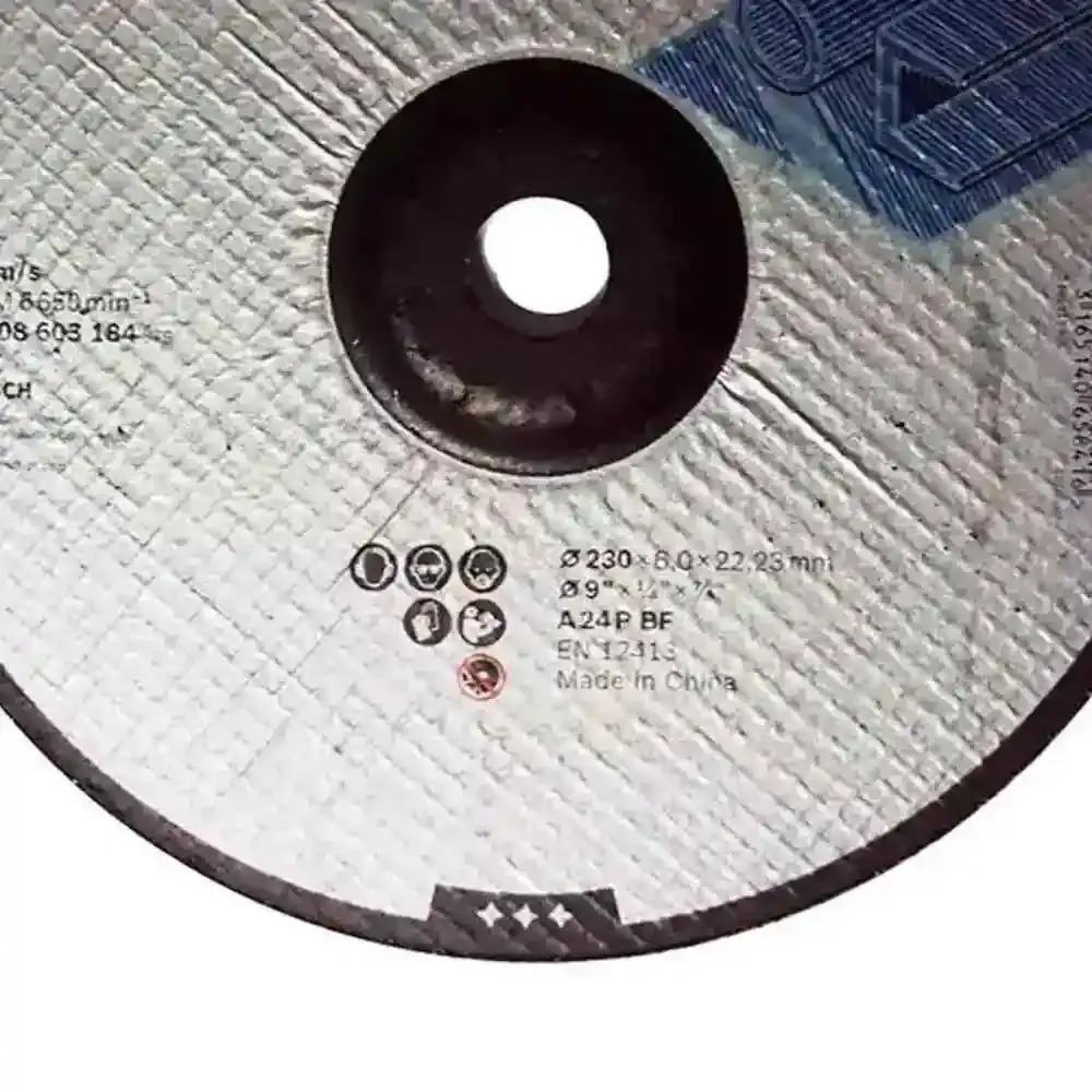 Disco de Desbaste Metal 9 POL x 1/4 POL Furo 7/8 POL Standard BOSCH — fotografia 3