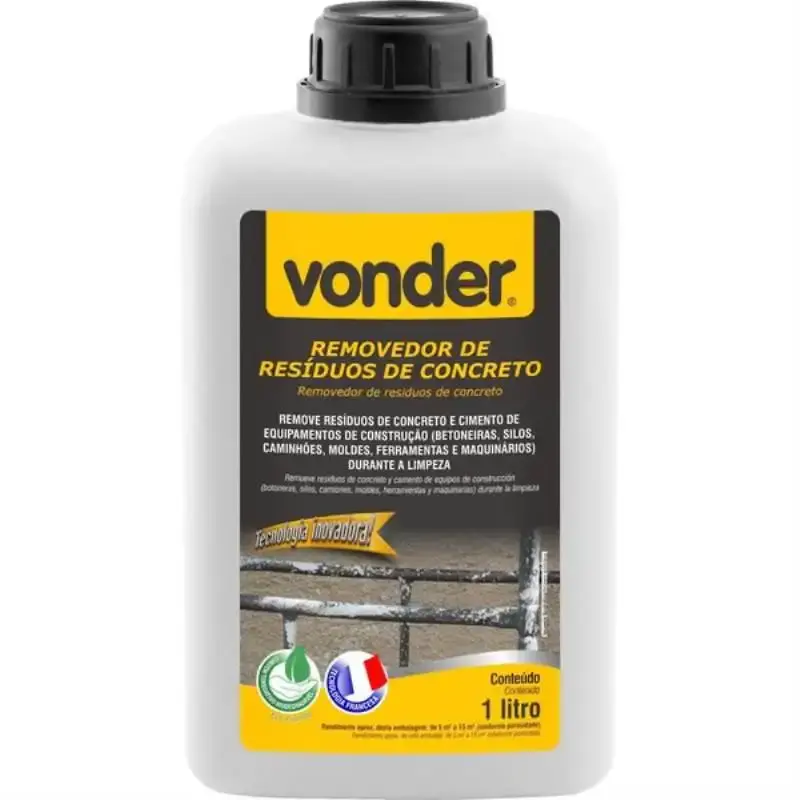 Removedor de resíduos de concreto e cimento biodegradável 1 litro Vonder