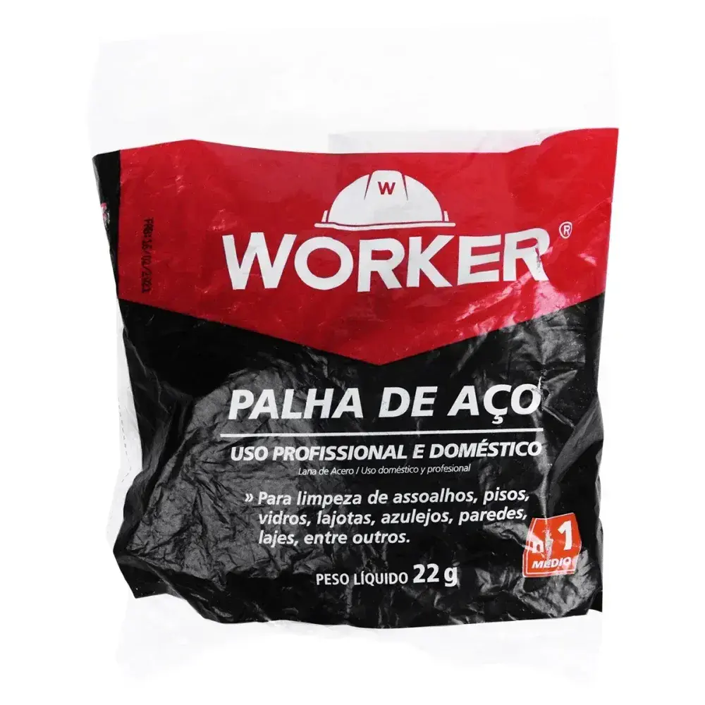 Palha de aço fina para limpeza Worker — fotografia 7