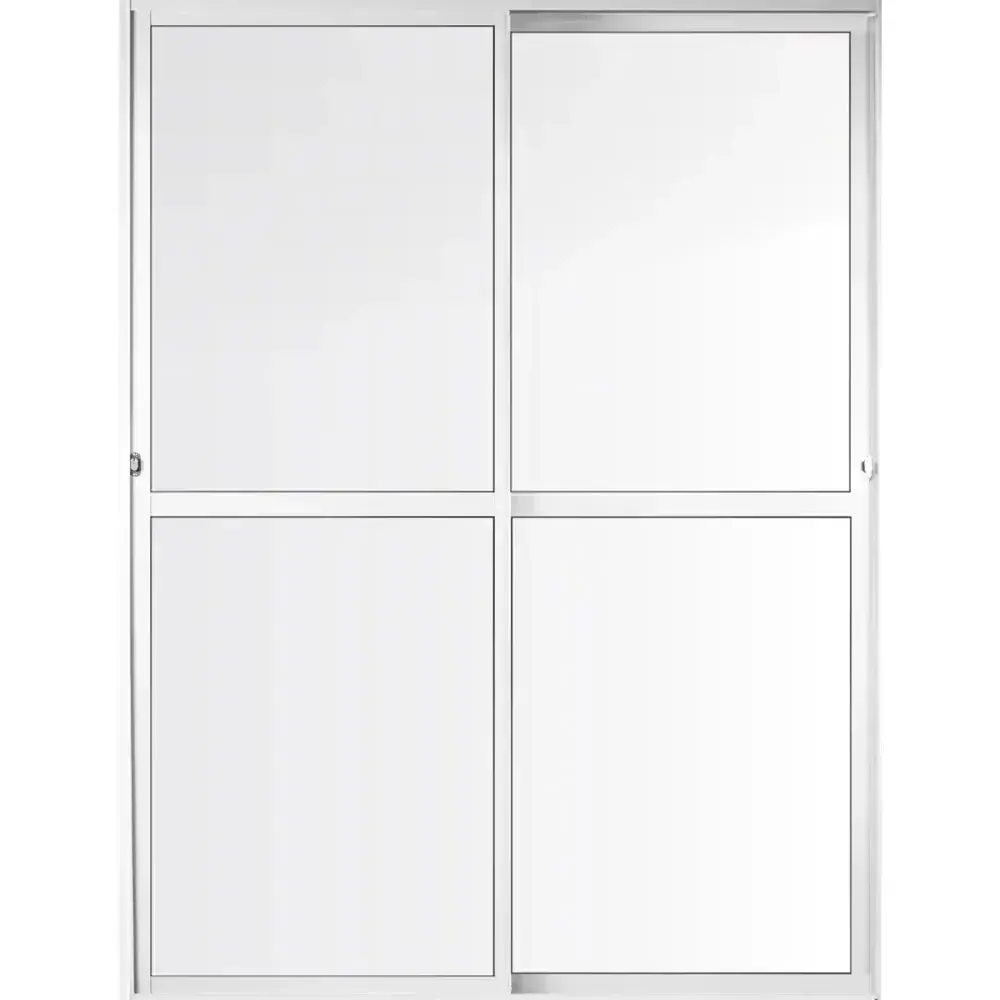 Porta balcão spp em alumínio br 2 folhas vl 210X160CM Aluvid — fotografia 4