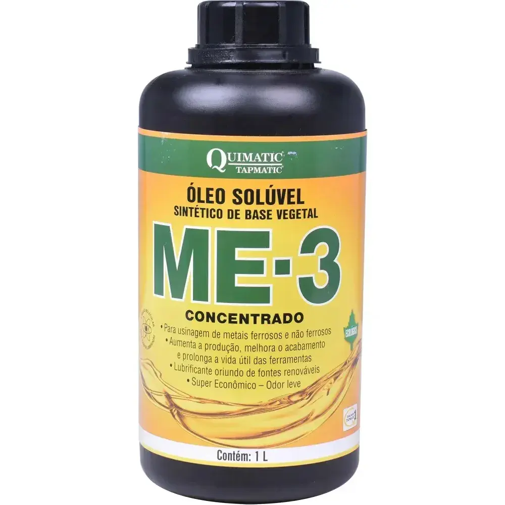 ME-3 óleo solúvel sintético vegetal - 1L - quimatic tapmatic — fotografia 5