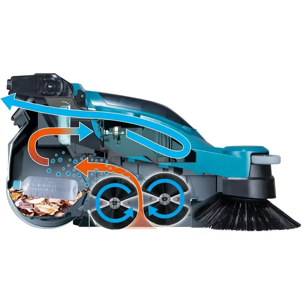 Varredeira a bateria 40V 47 litros 480MM VS001GZ Makita — fotografia 3