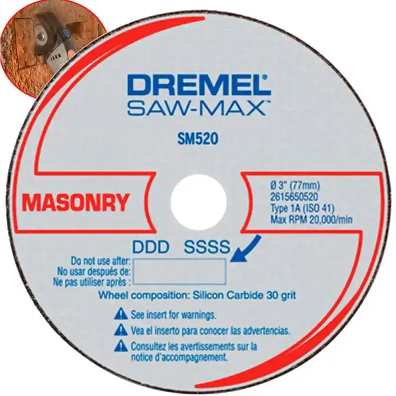Disco de corte alvenaria para Dremel SAW MAX DSM520 Dremel — fotografia de referência