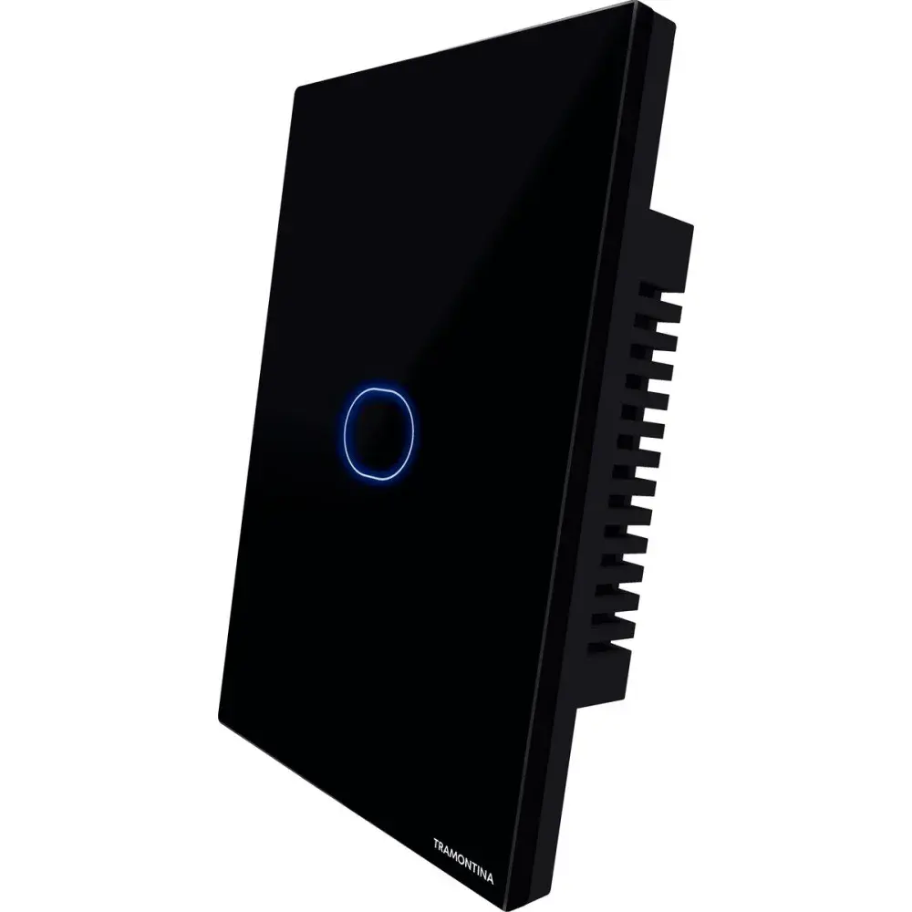 Interruptor touch smart com 1 canal preto Tramontina