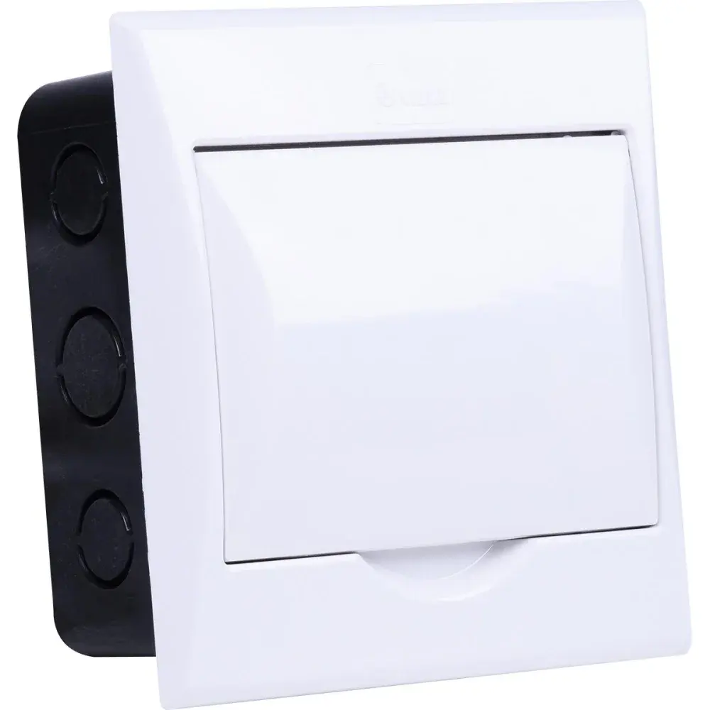 Quadro de distribuição embutir retangular branco 3/4 Liege — fotografia de referência