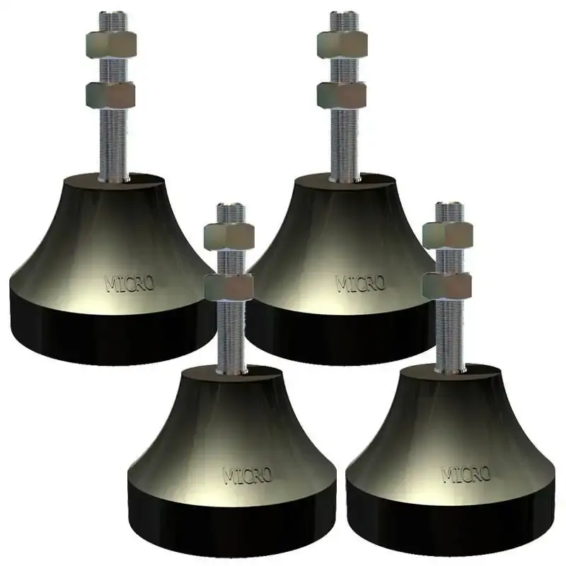 Vibra-Stop micro III antivibratório 100 KG / 400 KG rosca 3/8 POL MIC338 kit 4 peças Vibra-Stop