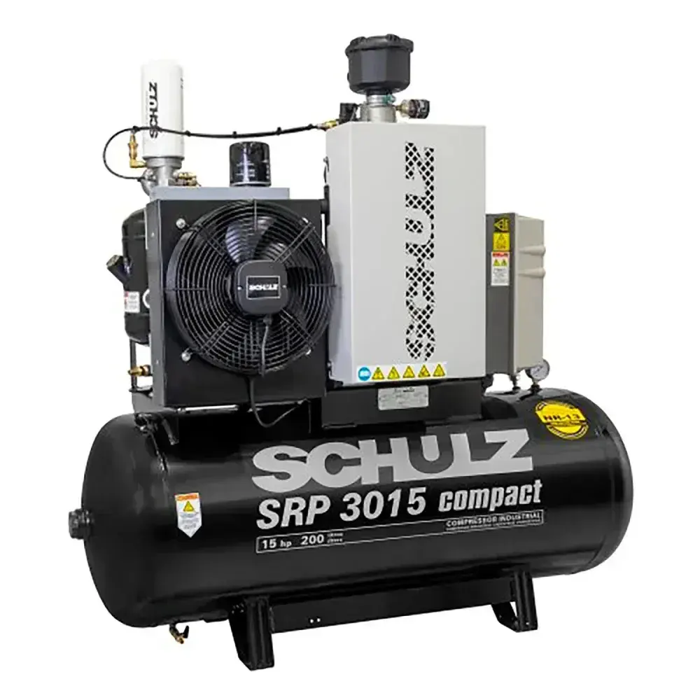 Compressor ar de parafuso 109 psi srp 3015E 15CV 380V Schulz — fotografia 3