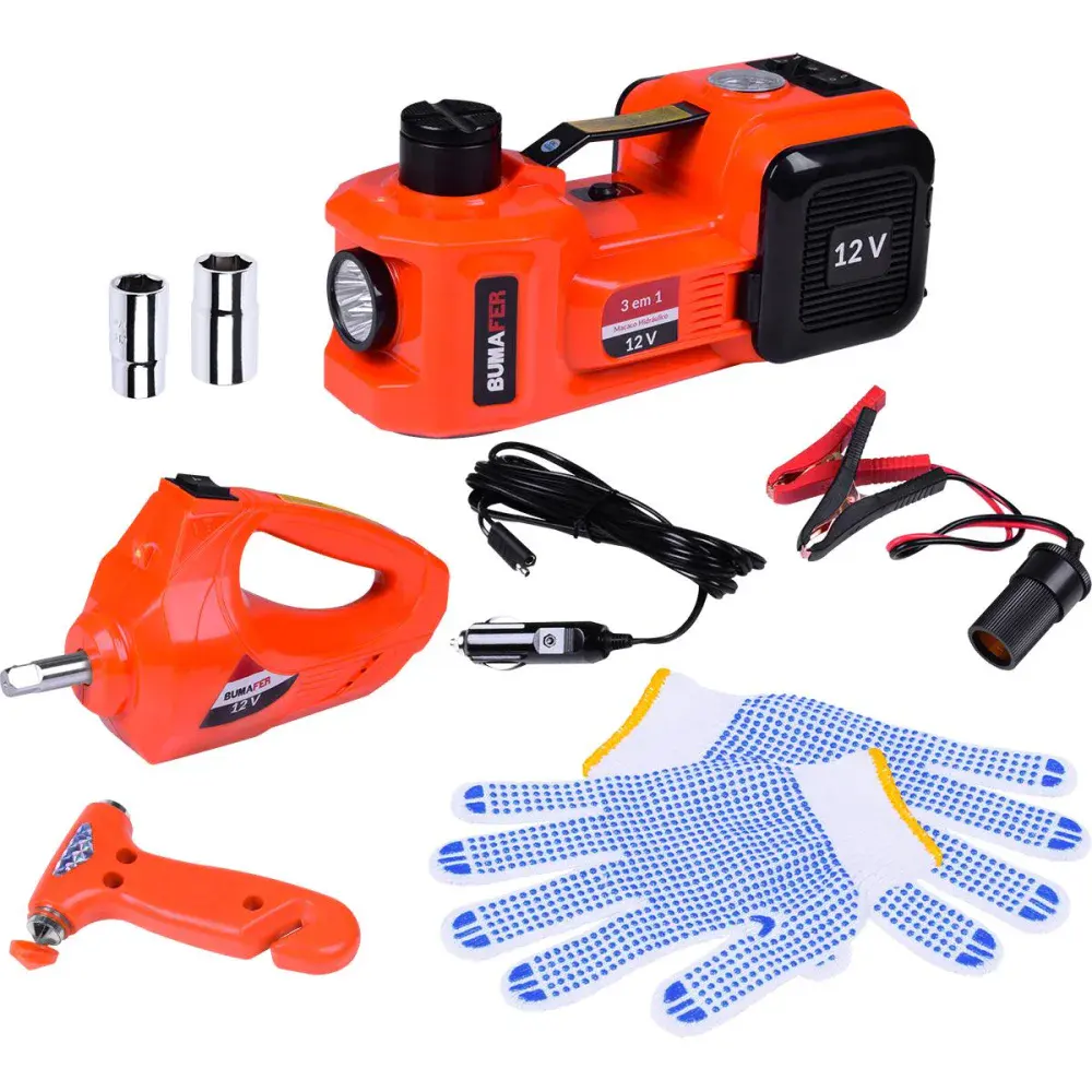 Kit emergência automotivo com macaco e chave 4,5T Bumafer — fotografia 2