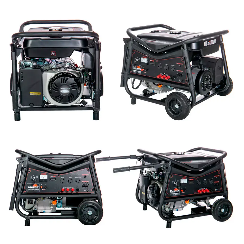 Gerador energia gasolina 8.9 KVA trifásico partida elétrica AVR 220V TG8000CXE3DV-XP Toyama — fotografia 3