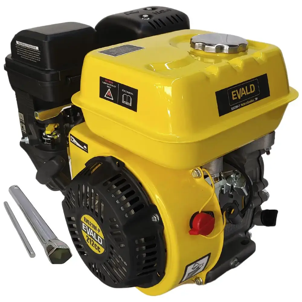 Motor gasolina 7 HP 4 tempos multiuso 212 CC partida manual EVS210F Evald