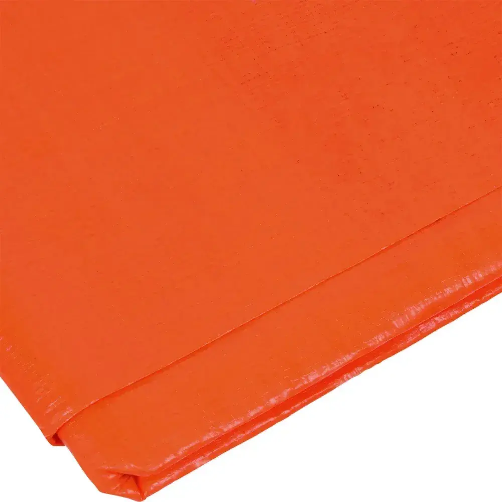 Lona encerada polietileno 2M x 2M laranja 150 micras Worker — fotografia 9