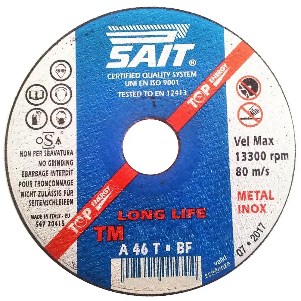 Disco de Corte Inox A46T 7 x 2 x 7/8 Polegadas SAIT 59672