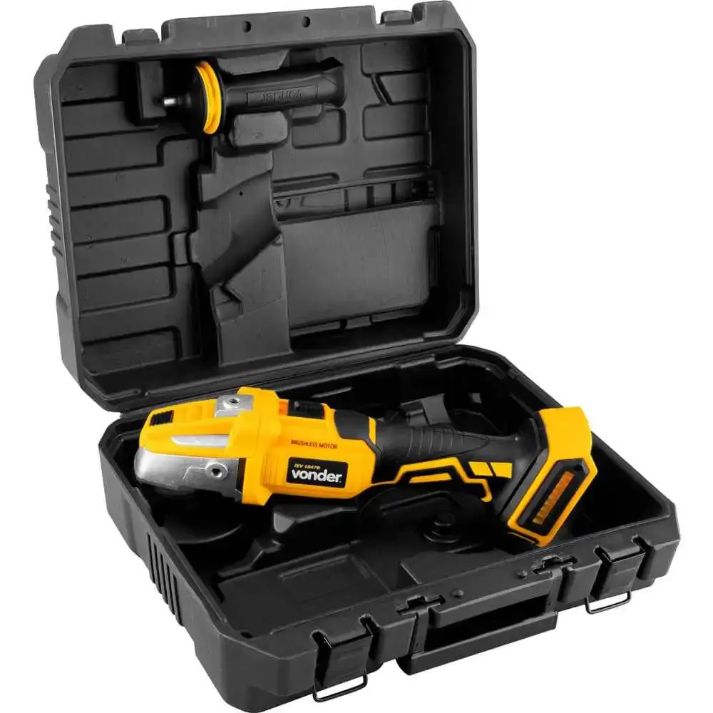 Esmerilhadeira 4.1/2POL 18V sem bateria e sem carregador IEV1847B Vonder — fotografia 6