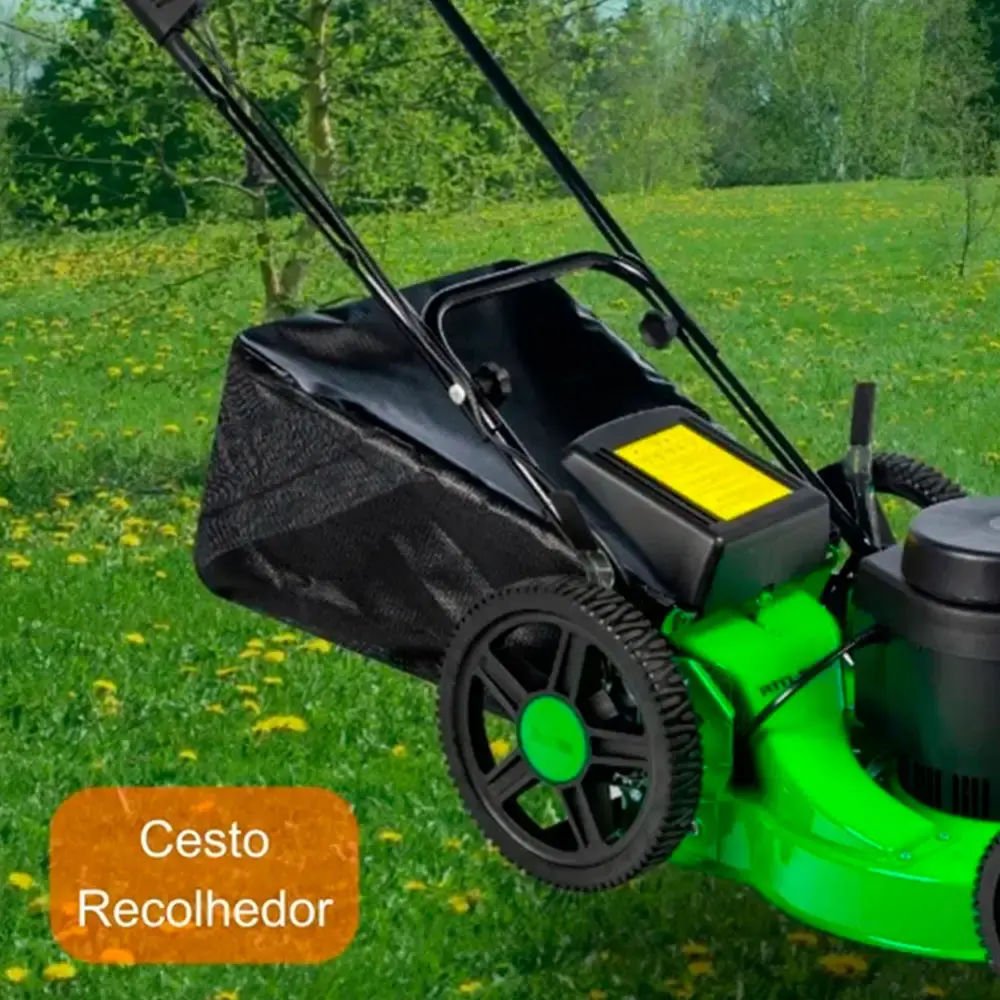 Cortador de grama elétrico 2,0 CV 2500W recolhedor roda alta RM-80E Trapp 110 V — fotografia 3