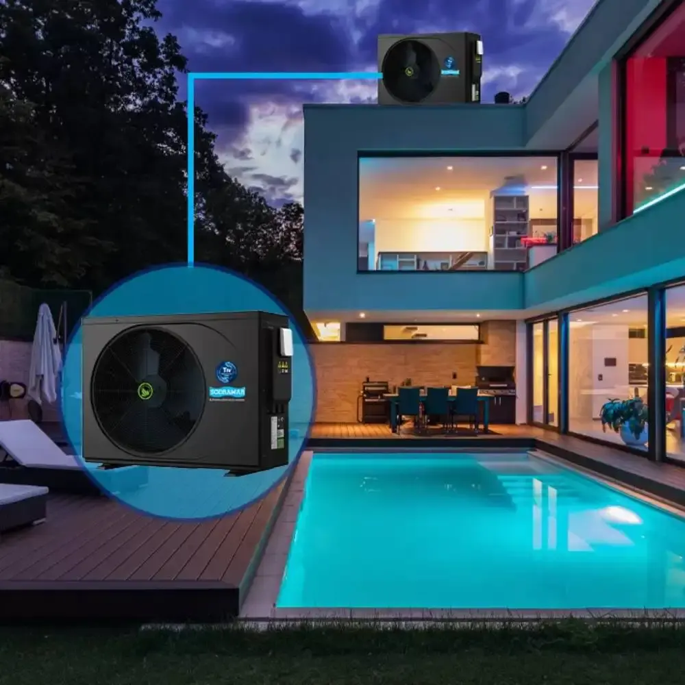 Bomba trocador de calor TIV 45 full inverter 45.000 btus p/ piscina 39000 LT 220V BIF Sodramar — fotografia 4