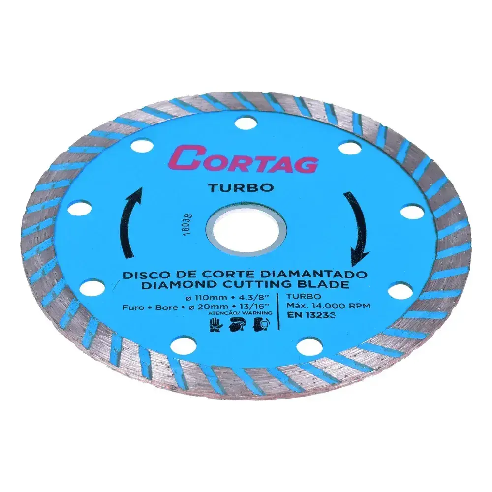 Disco diamantado turbo 110MMX20MM Cortag — fotografia 8