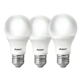 Lâmpada LED pera 15W 6500K com 3 unidades bivolt Avant — fotografia 2