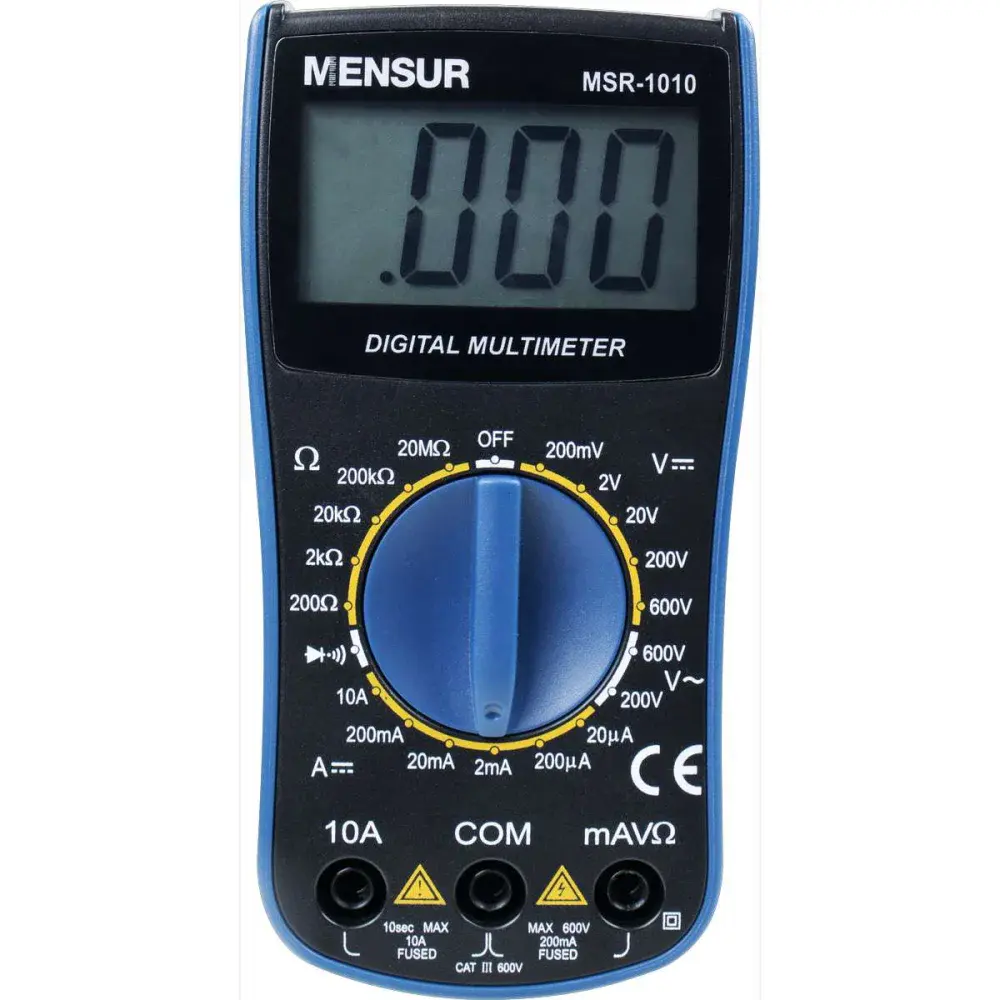 Multímetro digital MSR-1010 cat iii 600V da Mensur — fotografia 9