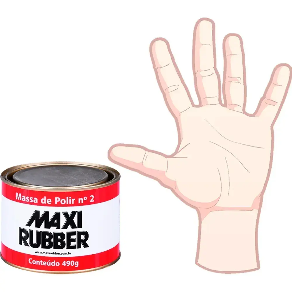 Massa de polir N2 490G maxi rubber — fotografia 8