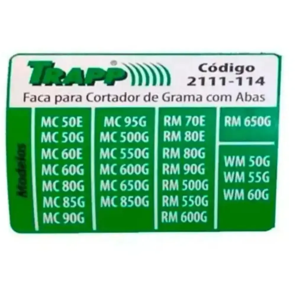 Faca lâmina para cortador de grama MC50E/MC60E 2111527 Trapp — fotografia 3