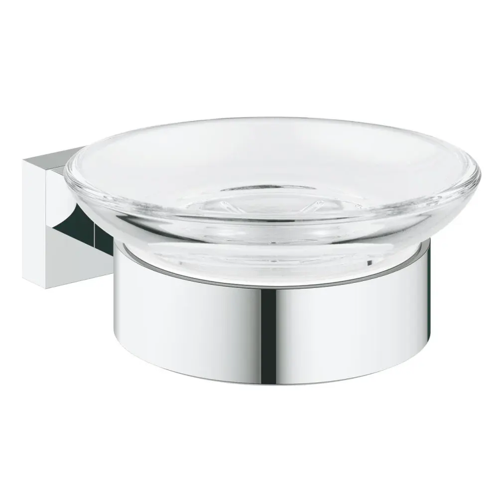 Saboneteira vidro com suporte essentials cube Grohe